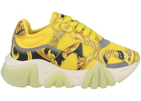 Versace Squalo Baroque Yellow Multi (Women's) 